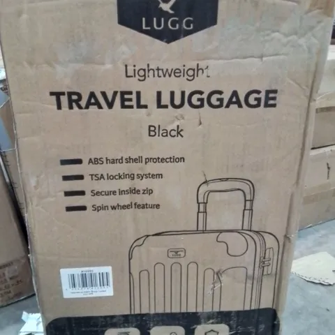 BOXED LUGG TRAVEL LUGGAGE BLACK