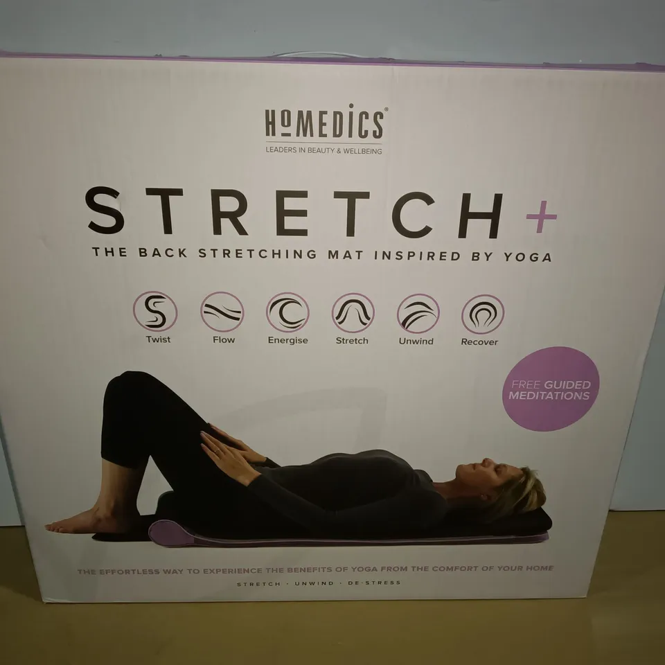 BOXED HOMEDICS STRETCH + BACK STRETCHING MAT