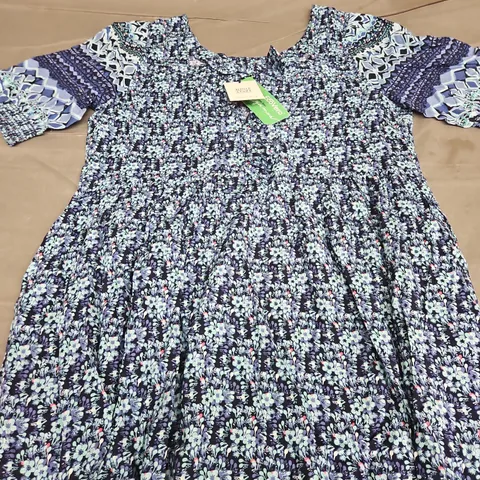 WHITE STUFF CONNIE ECO VERO MIDI DRESS - SIZE 14