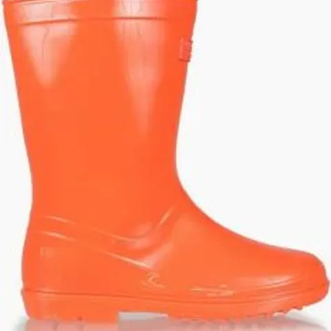 REGATTA WENLOCK JUNIOR WELLINGTON BOOTS FIERY CORAL SIZE CHILDS 11