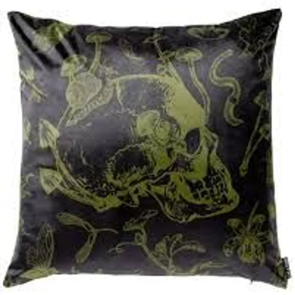 LOT OF APPROXIMATELY 40 BRAND NEW BAGGED KILLSTAR COTTAGE CORE CUSHION COVERS IN BLACK