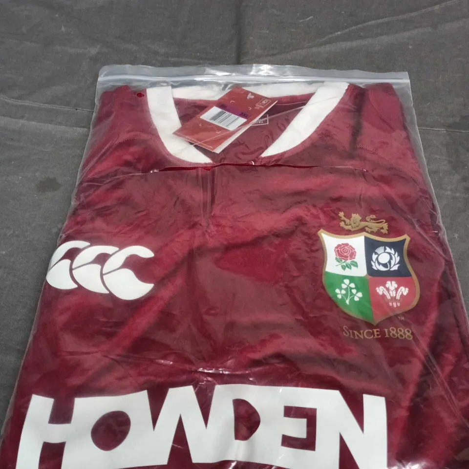 CANTERBURY RUGBY SHIRT – MAROON, CREST, 2XL – WITH TAGS (MEN'S)
