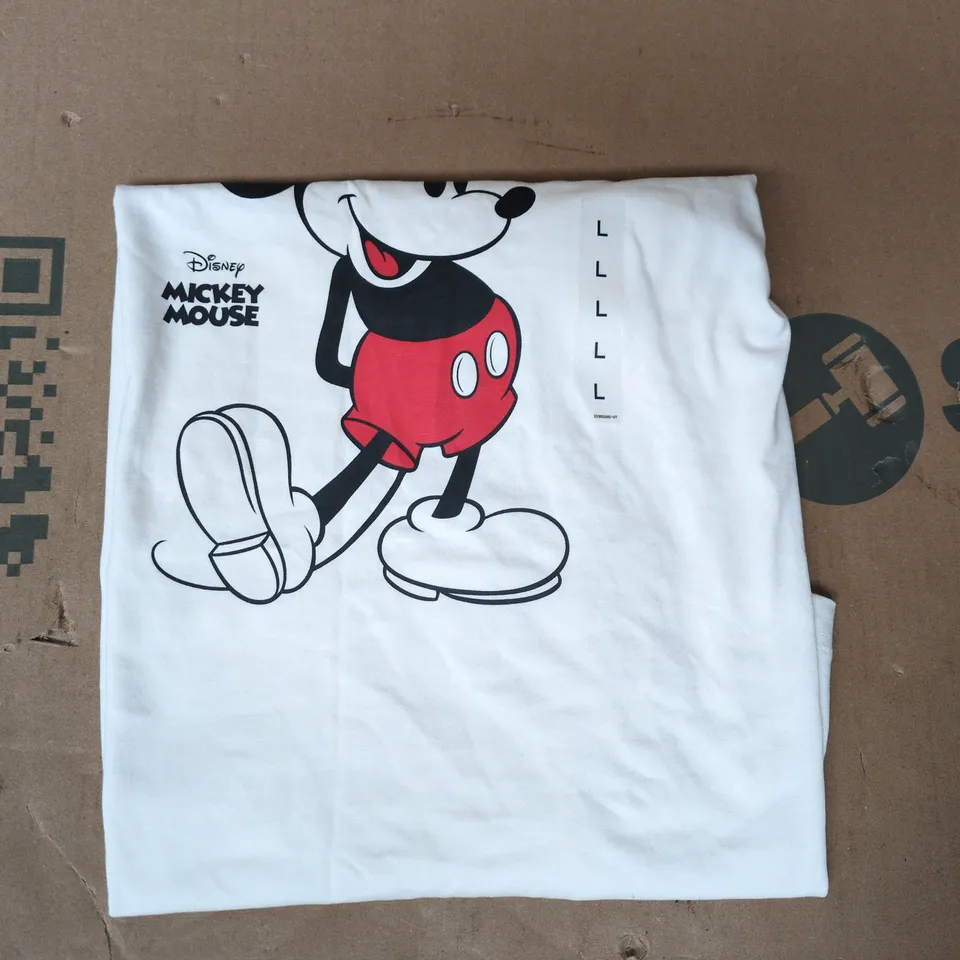 UNIQLO UT DISNEY MICKEY MOUSE T-SHIRT IN WHITE SIZE LARGE