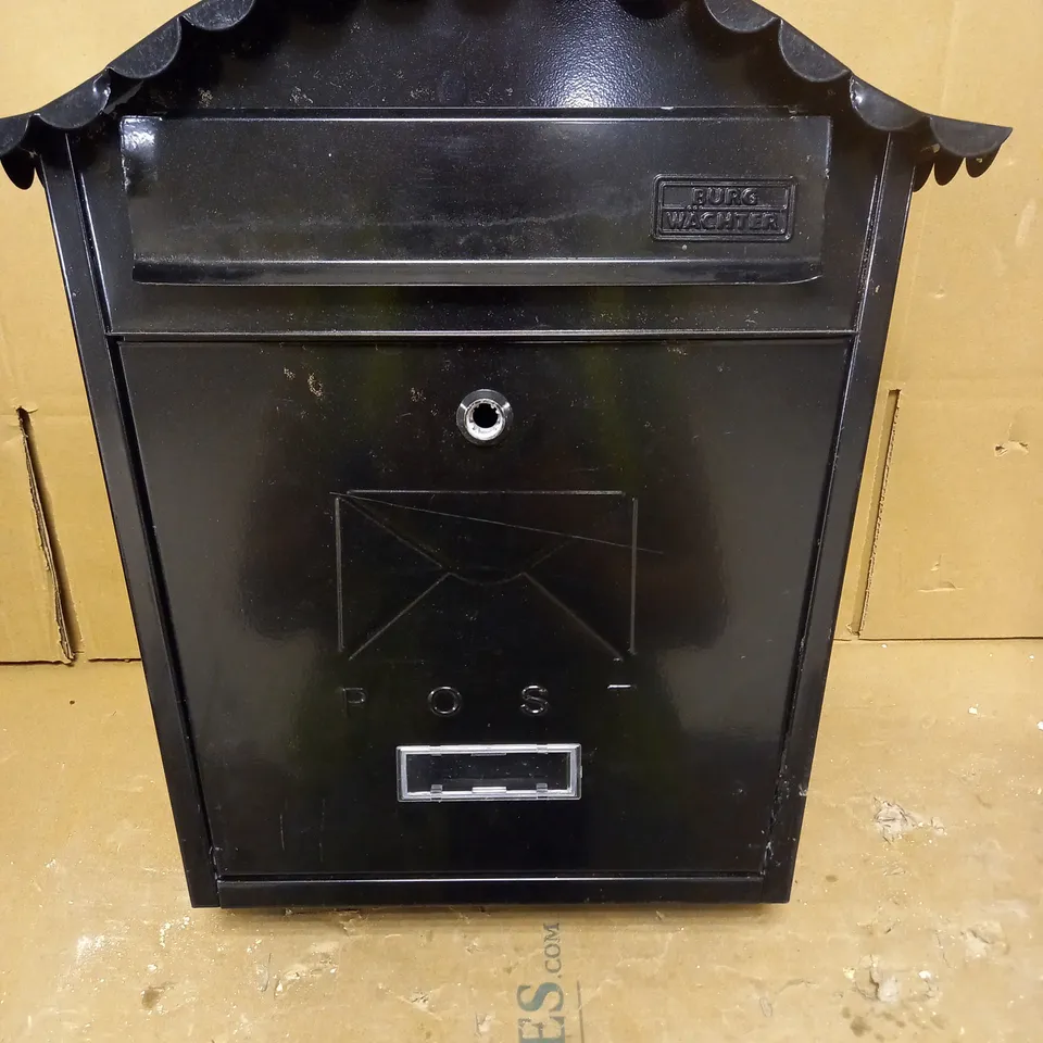 BURG-WACHTER CLASSIC WALL MOUNTED POST BOX - BLACK