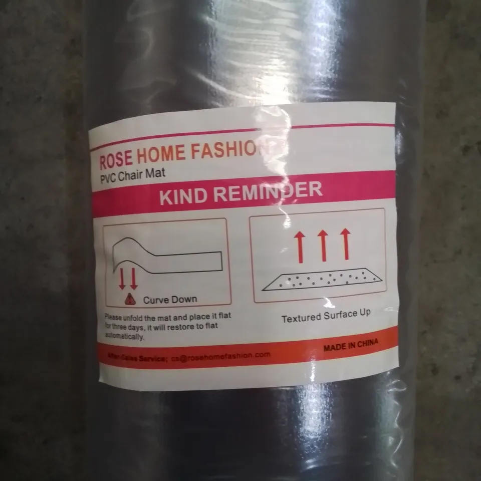 A BOX OF 4 BOXED PVC CHAIR MATS 