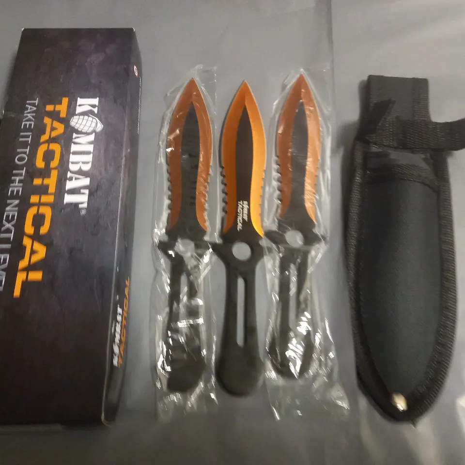 KOMBAT TACTICAL TRIPLE THROWING SET - ORANGE