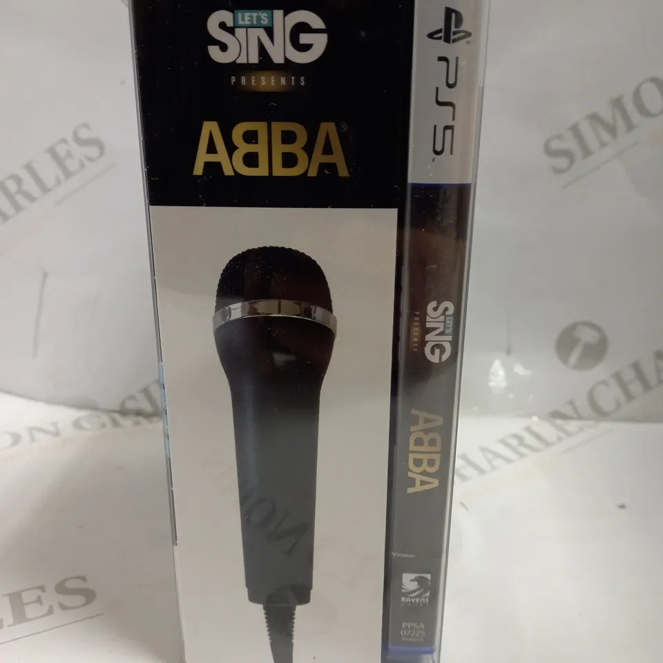 BOXED LETS SING PRESENTS ABBA GAME FOR PS5 WITH MICROPHONE