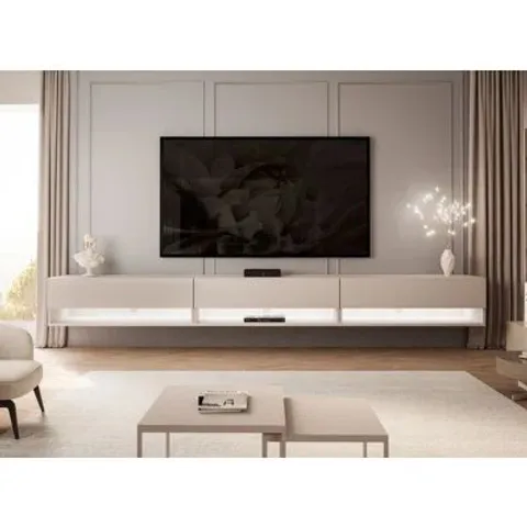 BOXED WALL MOUNTED TV CABINET 
