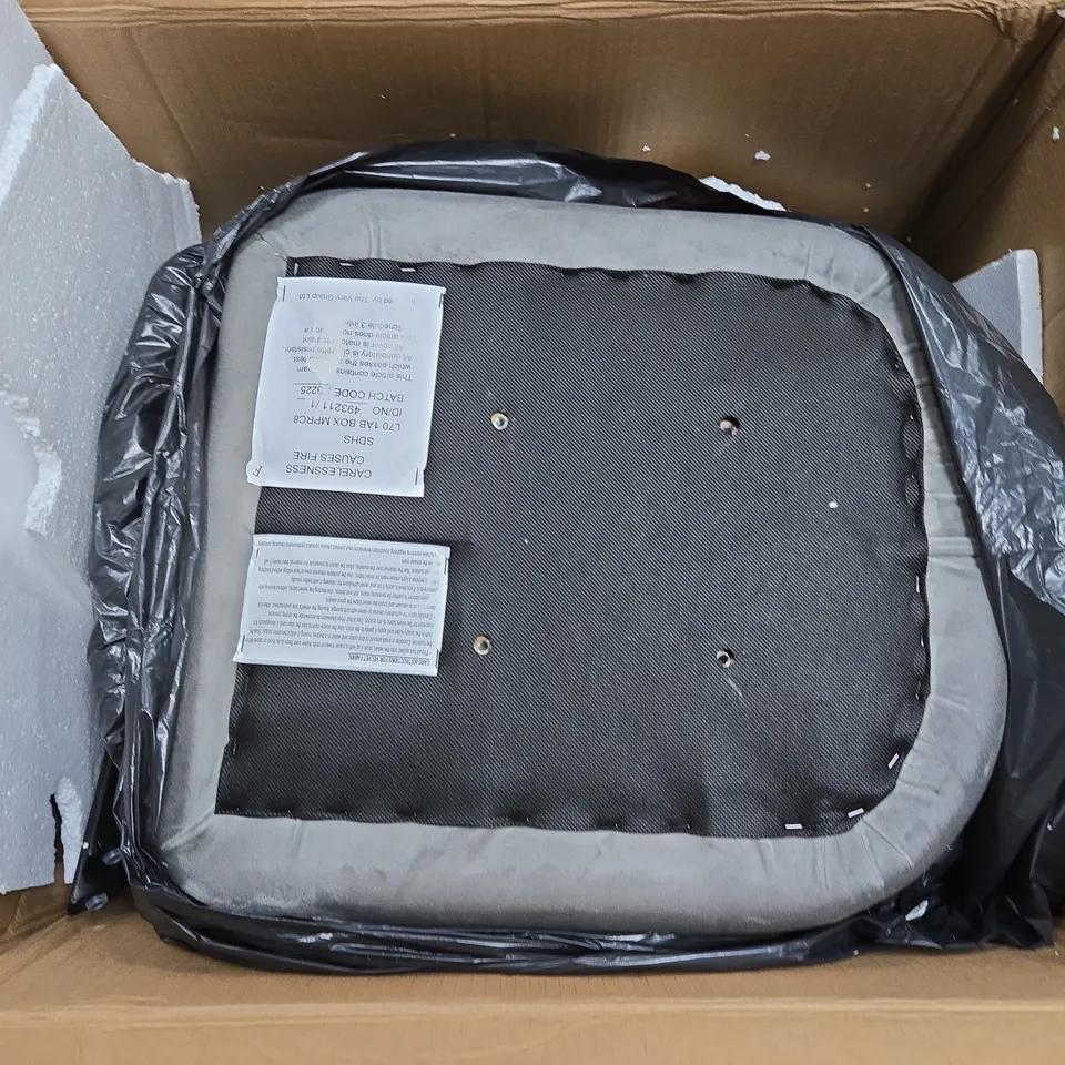 MARLOW PAIR OF DINING CHAIRS - GREY/BLACK 