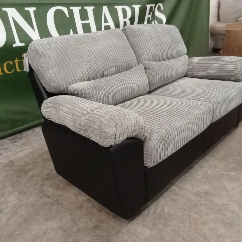 SIENNA FABRIC/FAUX LEATHER HIGH BACK SOFA BED RRP £1149