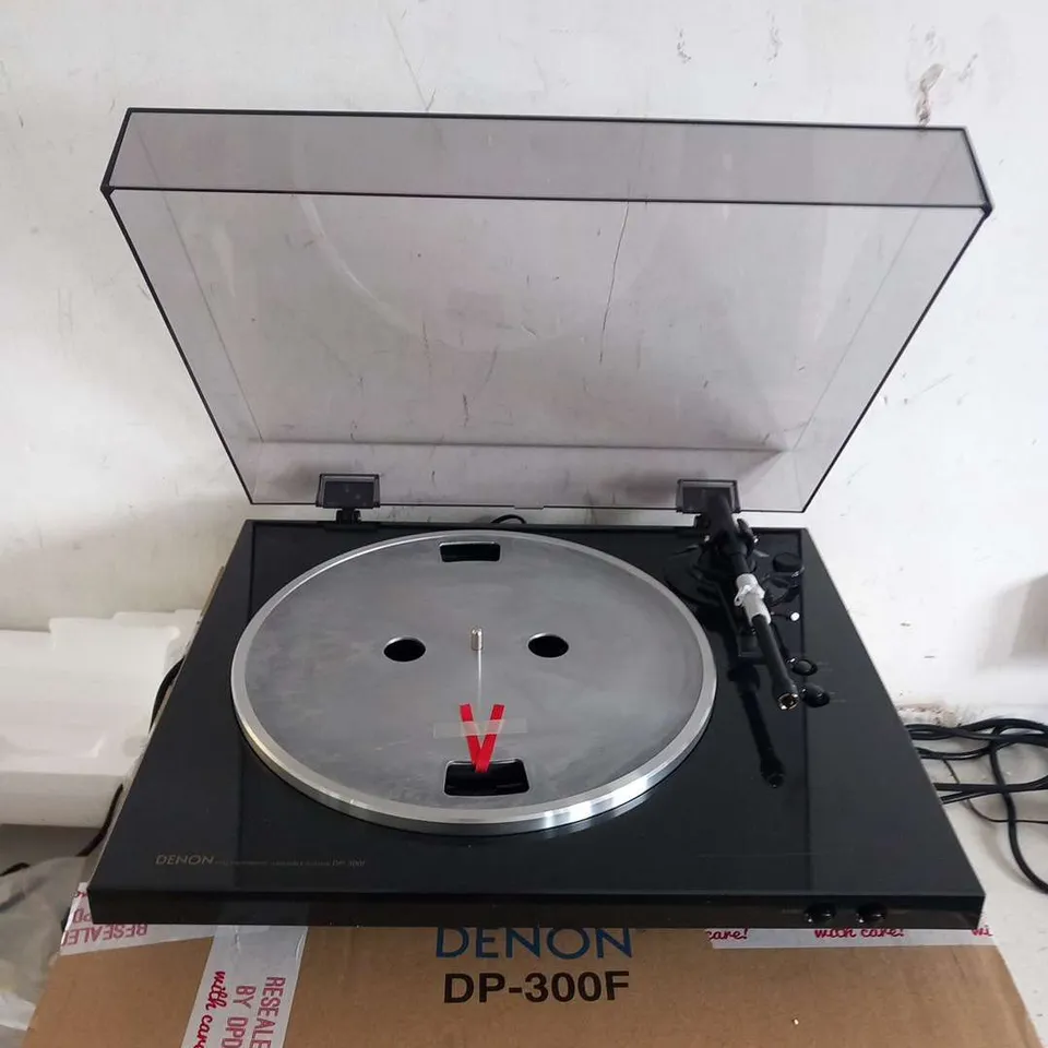 DENON DP300 BLACK RSEXC HIFI TURNTABLE