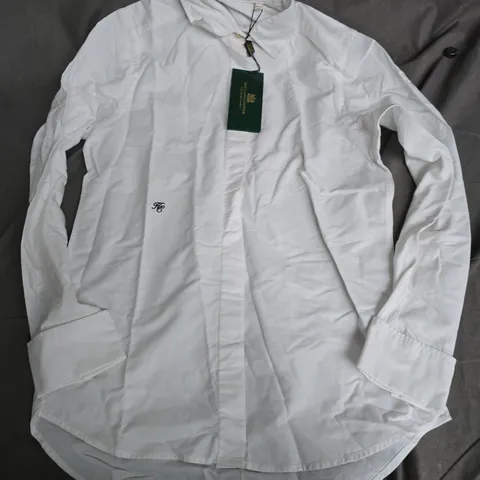 HOLLAND & COOPER ASTER SHIRT IN WHITE - SIZE 6