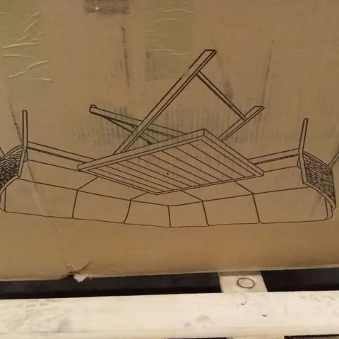 BOXED OUTDOOR GARDEN SOFA SET // INCOMPLETE, BOX 1 OF 2 ONLY (1 BOX)