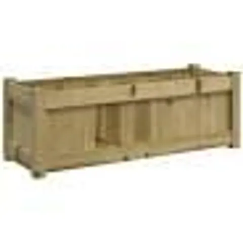 2 BOXED VIDAXL GARDEN PLANTER 90X31X31 CM IMPREGNATED WOOD PINE