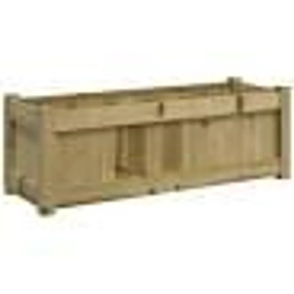 2 BOXED VIDAXL GARDEN PLANTER 90X31X31 CM IMPREGNATED WOOD PINE