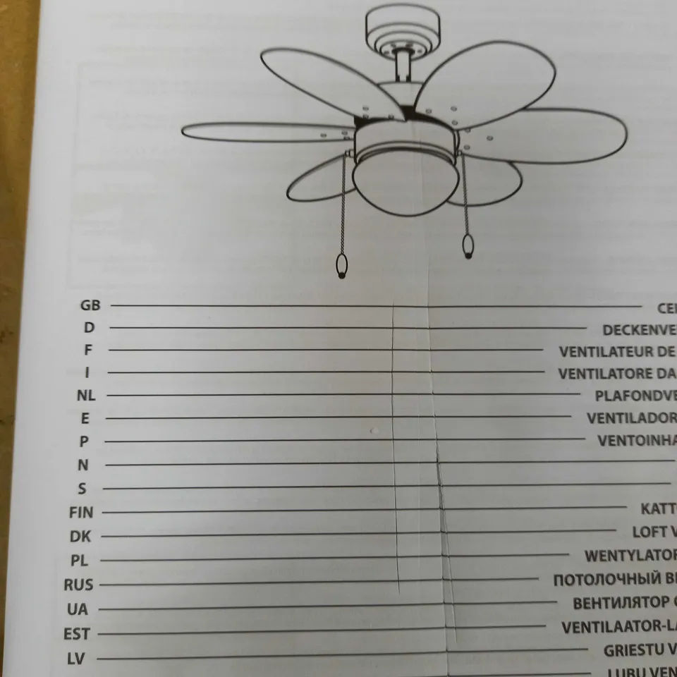 WESTINGHOUSE CELING FAN