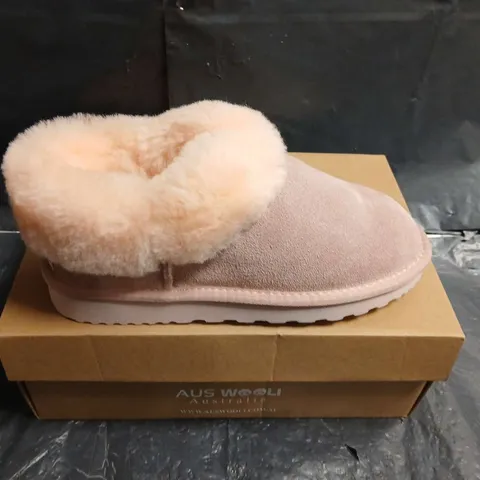 AUS WOOLI COOGEE PALE PINK SLIPPERS β WOMEN'S UK 6