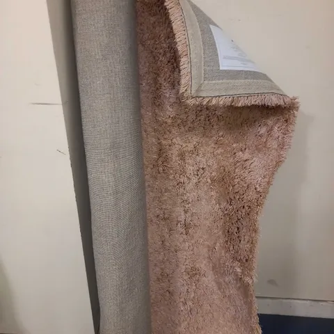 JULIEN MACDONALD SHAGGY STYLE RUG - PINK