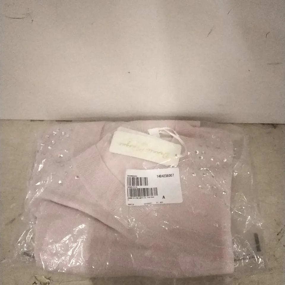 PACKAGED DANNI MINOGUE LOW JUMPER COLOUR: PINK SIZE: SMALL