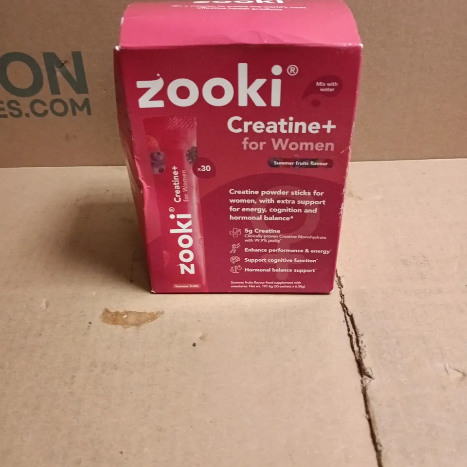 ZOOKI CREATINE+ FOR WOMEN SUMMER FRUITS FLAVOUR 30 SACHETS