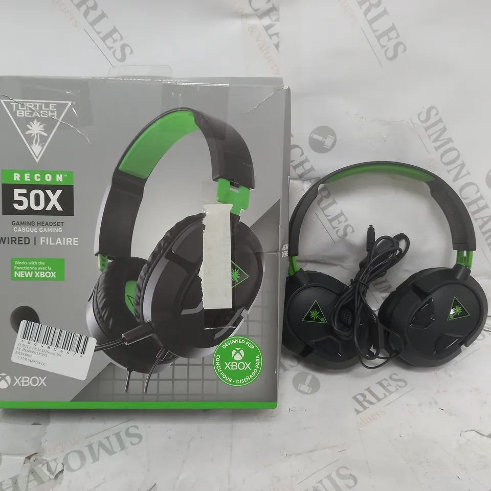 BOX OF APPROX 5 TURTLE BEACH RECON 50X HEADSETS IN BLACK 