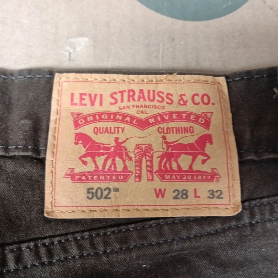 LEVI'S 502 JEANS – MEN'S DARK DENIM – W 28 L 32