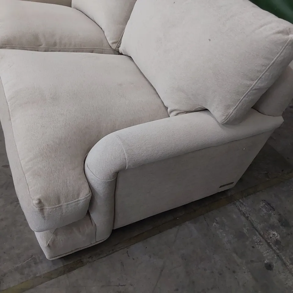 QUALITY BRITISH DESIGNER LOUNGE Co. TWO SEARER SOFA NATURAL FABRIC 