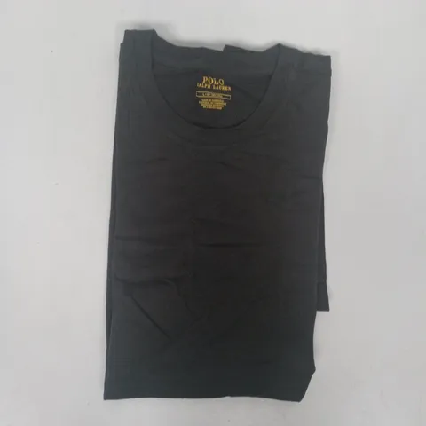 POLO RALPH LAUREN CREW NECK SHORT SLEEVE T-SHIRT IN BLACK SIZE LARGE