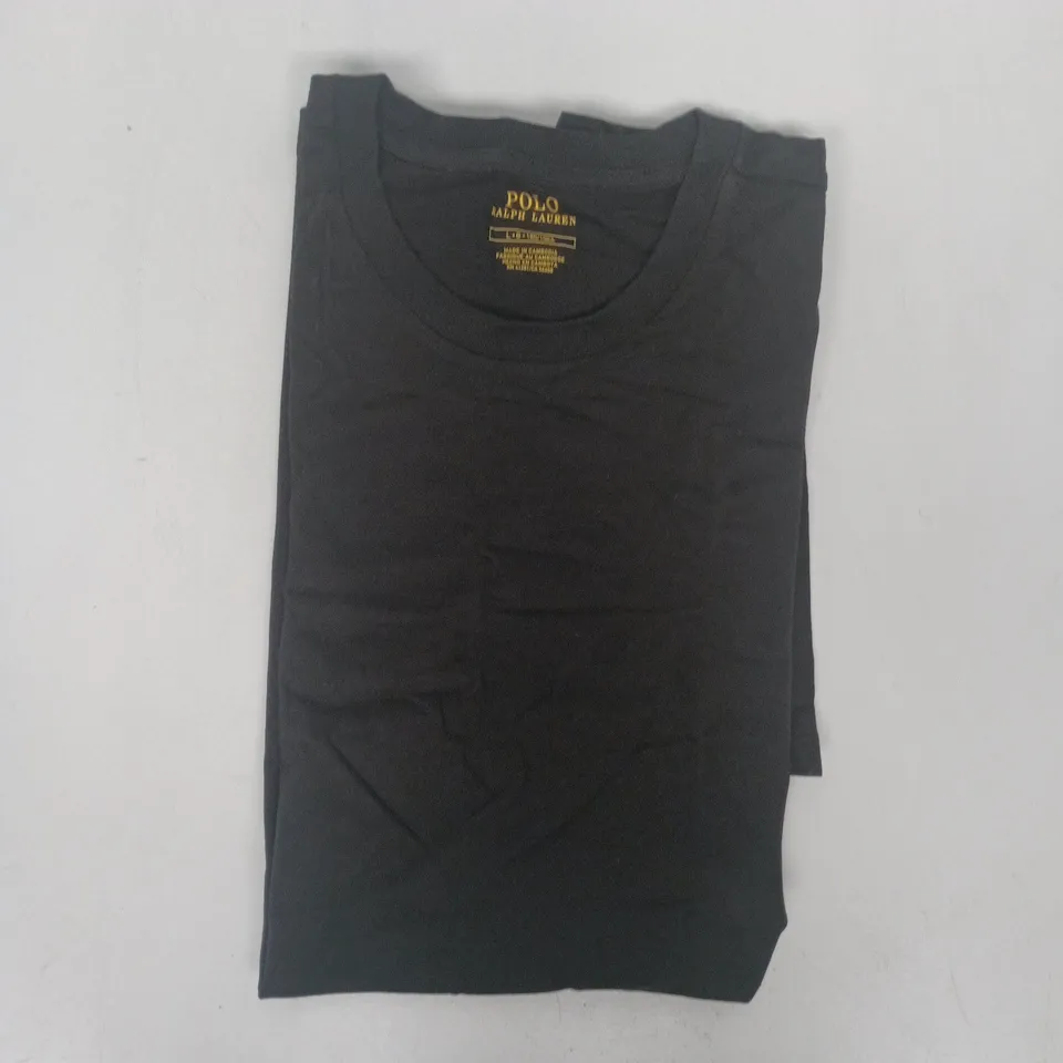 POLO RALPH LAUREN CREW NECK SHORT SLEEVE T-SHIRT IN BLACK SIZE LARGE