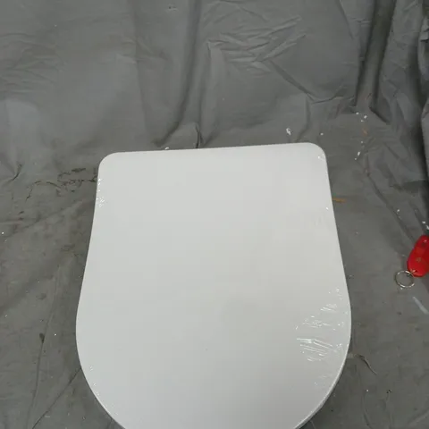 WHITE TOILET SEAT WITH LID AND FITTINGS – STANDARD SIZE