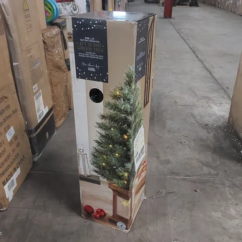 BOXED PRE-LIT 3FT ARTIFICIAL CHRISTMAS TREE 