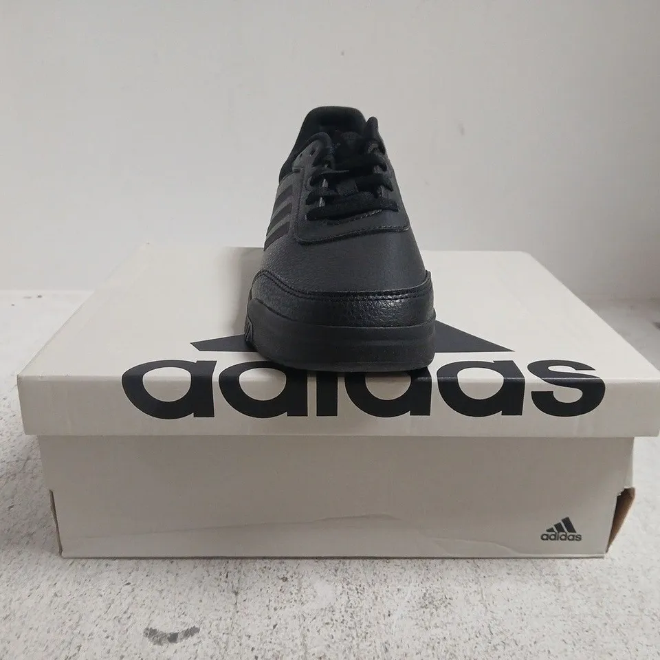 BOXED PAIR OF ADIDAS TENSAUR SPORT 2.0 TRAINERS IN BLACK SIZE UK 4