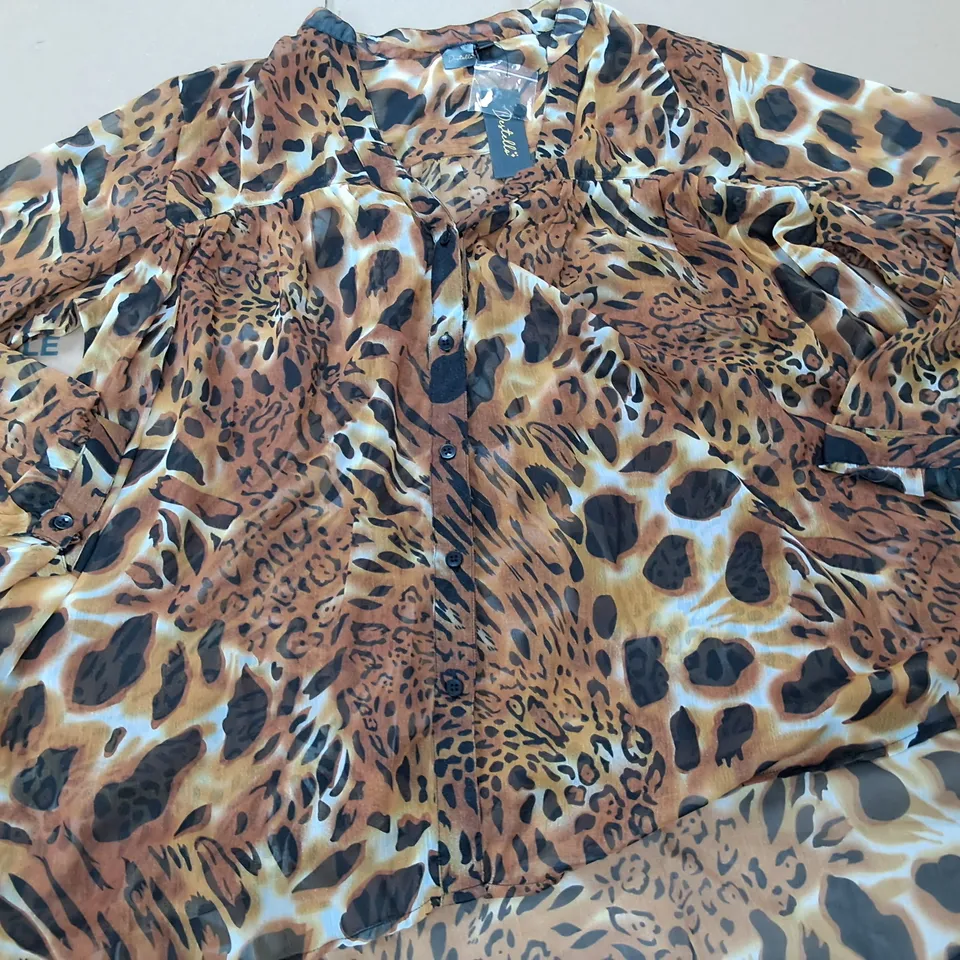 LOT OF 8 BRAND NEW DESTELLO BROWN ANIMAL THEMED SHIRTS - L