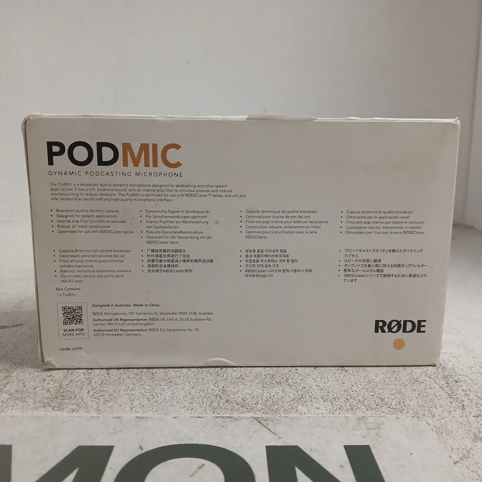 ROSE PODMIC DYNAMIC PODCASTING MICROPHONE