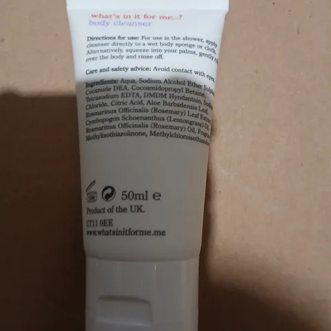 APPROXIMATELY 180 WHAT'S IN IT FOR ME? BODY CLEANSER – 50 ML