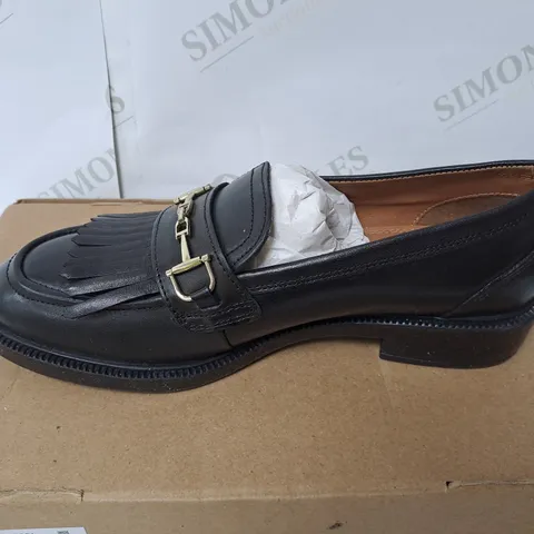 DUNE LONDON BOXED BLACK LEATHER SHOES SIZE 4