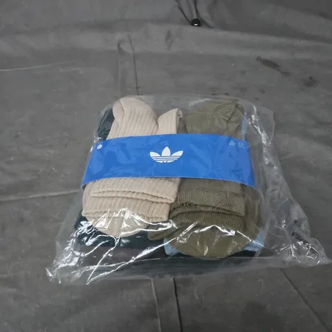 PACK OF 6 ASSORTED ADIDAS SOCKS UK 4.5/5.5