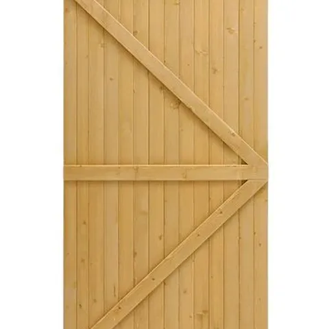 BOXED LIVINGANDHOME SEMI BRACED ARCH TOP STRONG WOODEN GARDEN GATE, LG1215 (1 BOX)