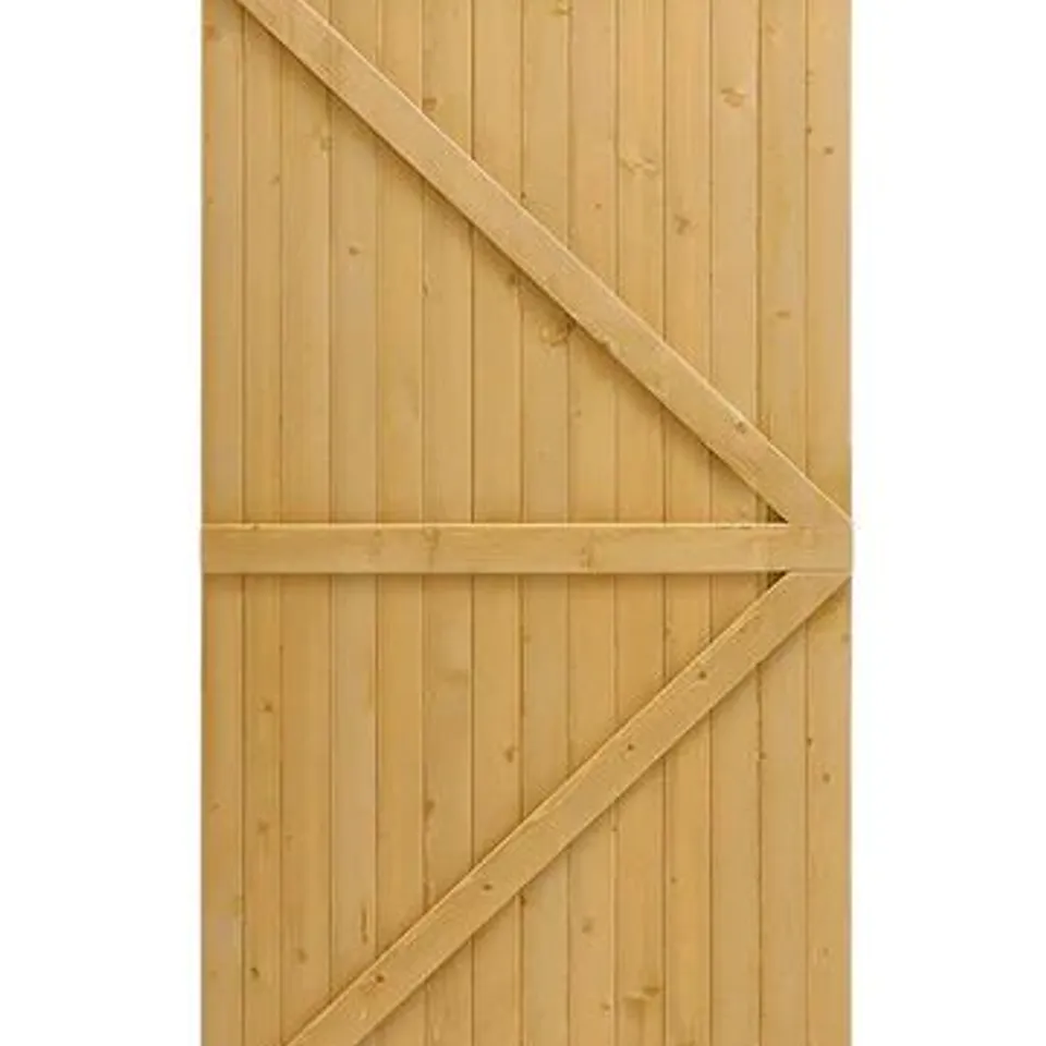 BOXED LIVINGANDHOME SEMI BRACED ARCH TOP STRONG WOODEN GARDEN GATE, LG1215 (1 BOX)