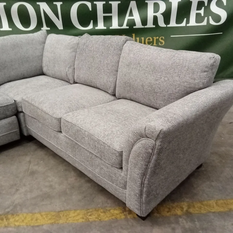 DURY CHUNKY WEAVE STANDARD BACK CORNER GROUP SOFA RRP £1149