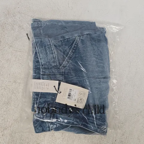 BAGGED NOBODY'S CHILD ALTO DENIM SHORTS IN BLUE SIZE UK 12