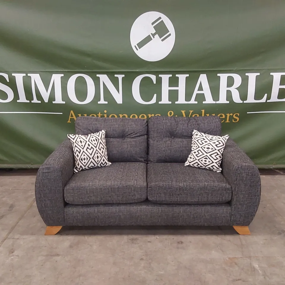 PRENT FABRIC 2 SEATER SOFA - GREY RRP £879