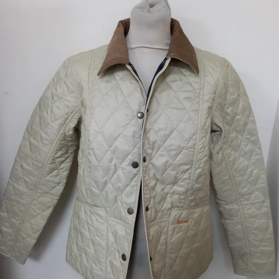 APPROXIMATELY 20 ASSORTED CLOTHING ITEMS TO INCLUDE BARBOUR JACKET SIZE 10, FAUX FUR CROPPED JACKET, EILLY BAZAR CROPPED JACKET IN BLACK SIZE XL 
