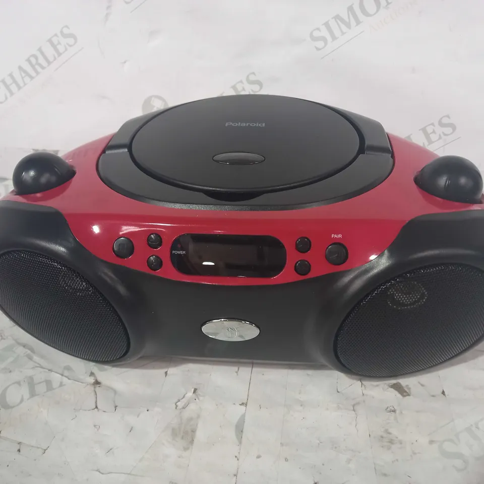 POLAROID BLUETOOTH CD BOOMBOX BLACK