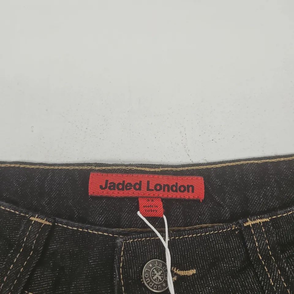 JADED LONDON INDIGO LDN XL COLOSSUS JEANS, UK 32 WAIST