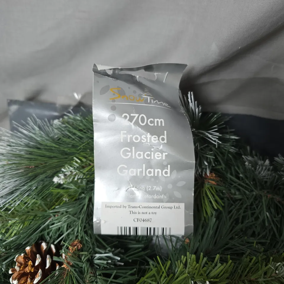 SNOWTIME 270CM FROSTED GLACIER GARLAND