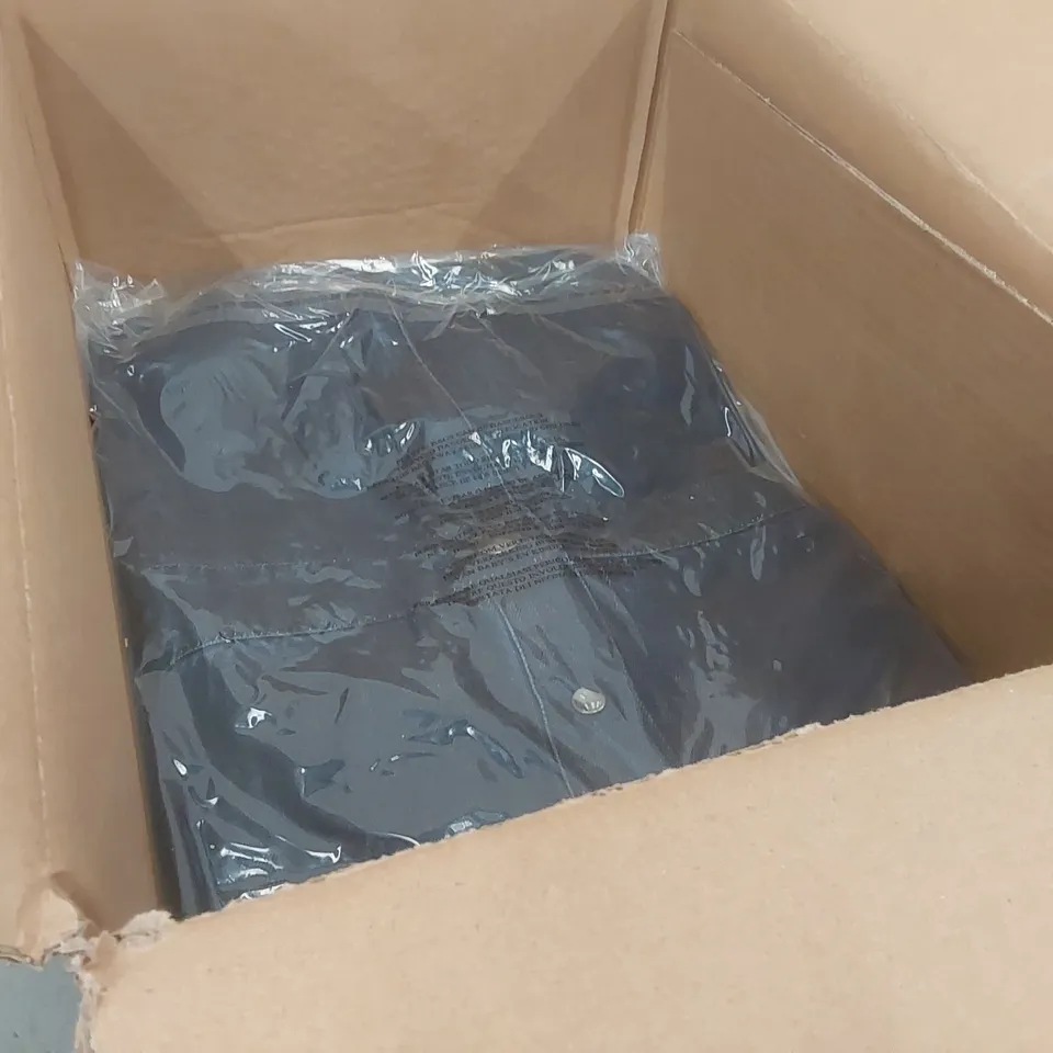 BOX CONTAINING APPROXIMATELY 2x BRAND NEW ANTHOLOGY INDIGO BOILERSUITS - SIZE 26