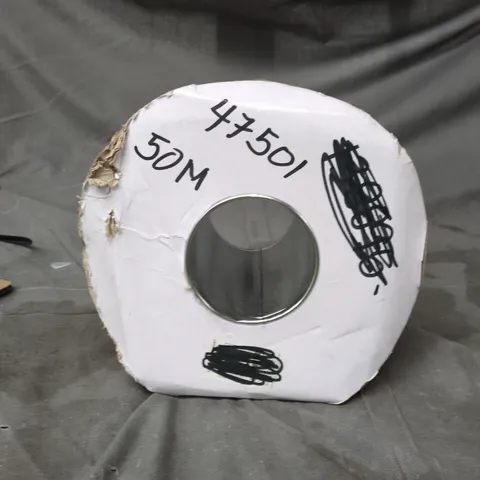 ELECTRICAL WIRE SPOOL (RED INSULATED, 50M) + WHITE CYLINDRICAL SPOOL