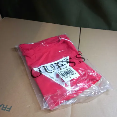 GUESS RED T SHIRT SIZE MEDIUM