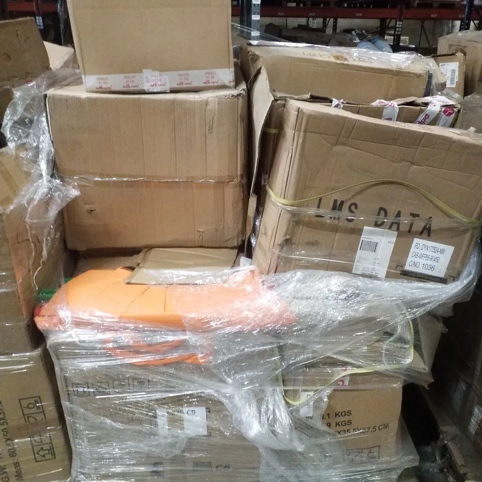 PALLET CONTAINING ASSORTED NETWORKING CABINETS